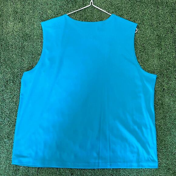 Blue Teal Sag Harbor sleeveless blouse tank top size XL - Picture 3 of 3